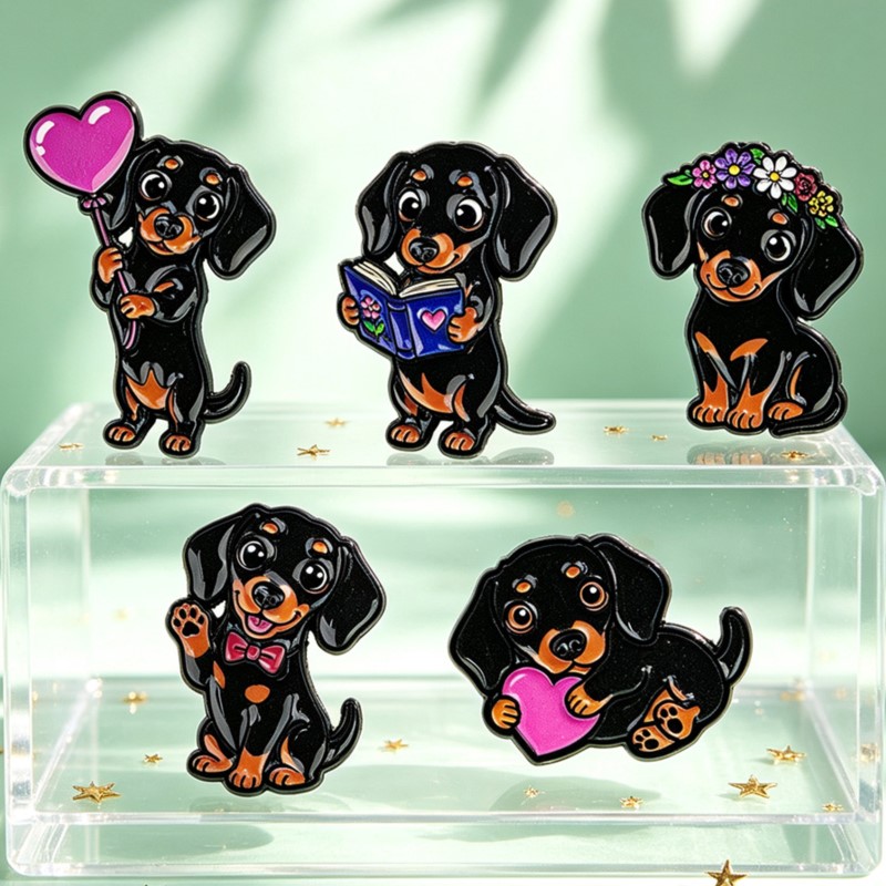 مجموعة من 5 دبابيس مينا لطيفة  - مراجعة Pet Supplies Store وسعره