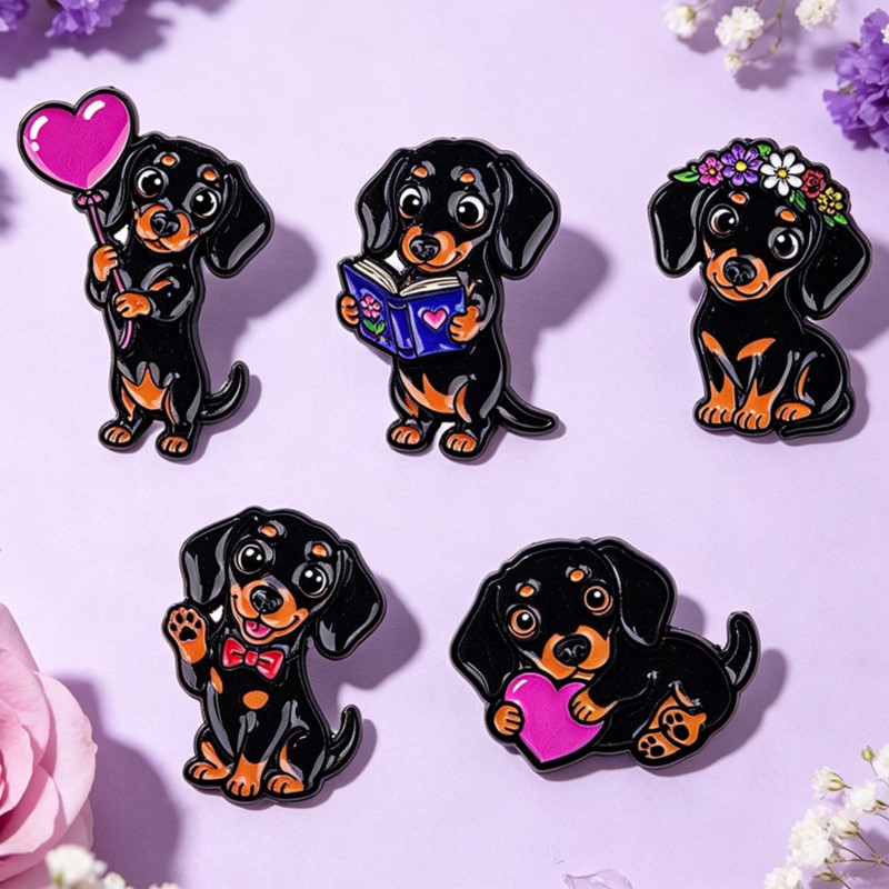 مجموعة من 5 دبابيس مينا لطيفة  - مراجعة Pet Supplies Store وسعره