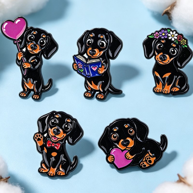مجموعة من 5 دبابيس مينا لطيفة  - مراجعة Pet Supplies Store وسعره