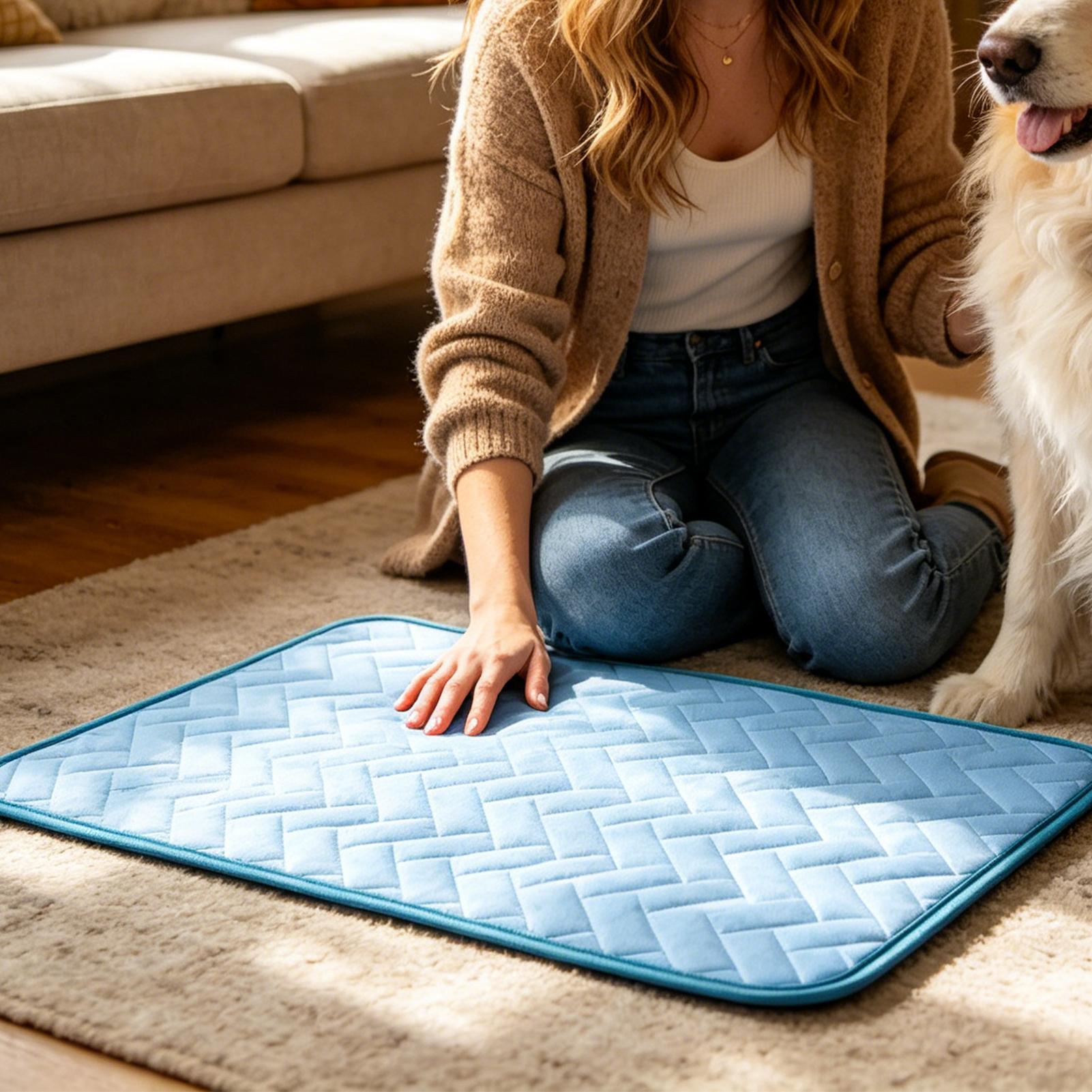 سجادة تبريد صيفية للحيوانات ال - مراجعة Pet Supplies Self Wash وسعره
